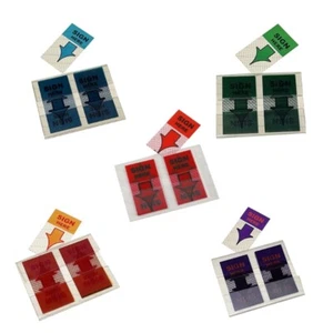 250Pcs Sign Here Tabs Colored Book Page Mark Bookmarks File Tabs for Notary Book - Picture 1 of 8