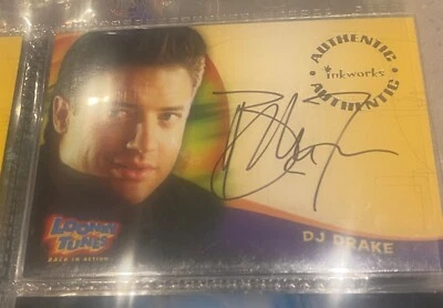 Brendan Fraser Loony Tunes Back in Action Trading Card Signed Auto Autograph A1 - Image 1 of 2