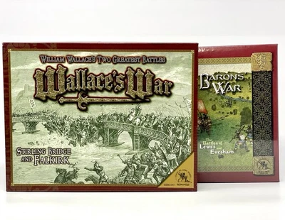 Clash of Arms VINTAGE Lot: Barons' War (SW) and Wallace's War (UNPUNCHED) - Image 1 of 4