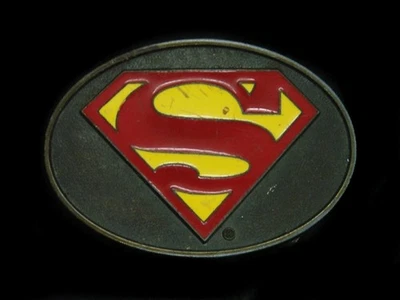 UD03112 HEBILLA DE CINTURÓN SUPERHÉROE VINTAGE 1979 **SUPERMAN** DC COMICS Foto 1 de 2