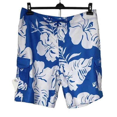 QUIKSILVER VOLLEY BEACH SURF ALOHA SOMMER BOARDSHORTS. GRÖSSE: X-LARGE, 38 ZOLL - Bild 1 von 4