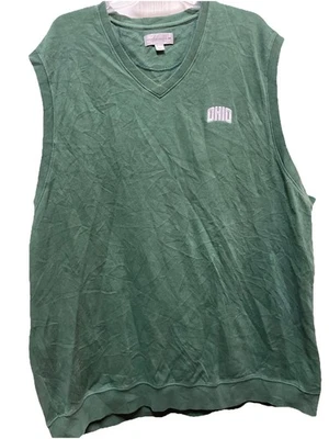 Cutter And Buck Men’s Dark Green Ohio Logo Golf Pullover Vest Preppy XXXL - Image 1 of 4
