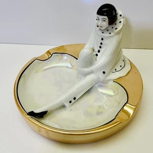 Antigua Bandeja de Baratijas Noritake Pierrot con Acabado Lustre Art Deco Muy Buena - Imagen 1 de 9
