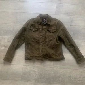 Jordan Craig Legacy Edition XL Distressed Washed Jean Jacket Denim Army Green - Picture 1 of 14