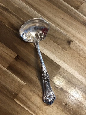 Cucharón de plata Wm A Rogers 1906 GRENOBLE Gloria cubiertos HERMOSOS flores Foto 1 de 4