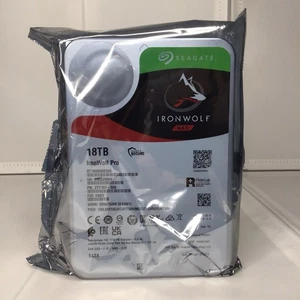 Seagate IronWolf Pro 18TB 7200RPM 3.5” SATA NAS HDD ST18000NE000 NEW SEALED - Photo 1/6