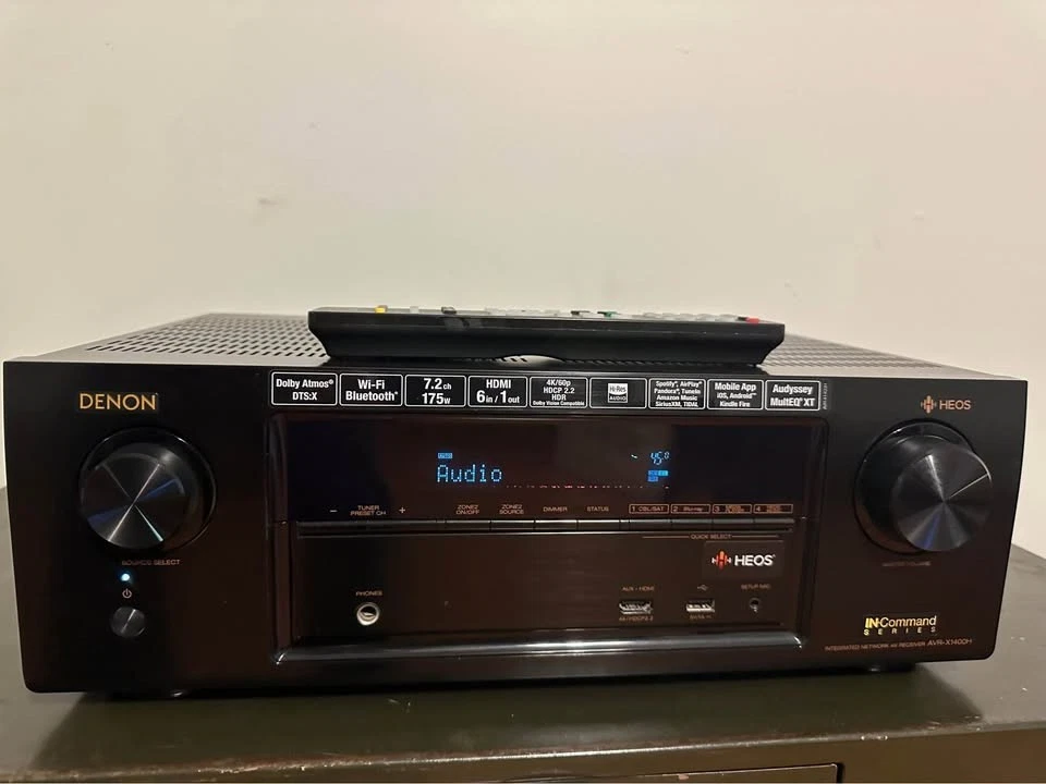 Denon AVR-X1400H 7.2 Channel Full 4K Ultra HD  AV Receiver - MINT! - Image 1 of 4