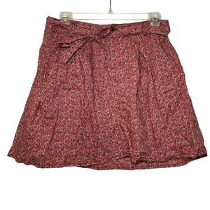 Gap Rojo Rosa Ditzy Floral Mini Falda Mujer 10 Cottage Girly Prairie Verano - Imagen 1 de 7