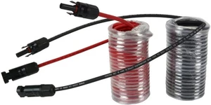 10 AWG Solar Wire Extension 30 Ft Black + 30 Ft Red with Staubli MC4 Connectors - Picture 1 of 7