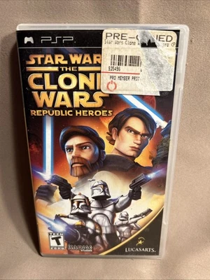 Star Wars: The Clone Wars -- Republic Heroes (Sony PSP, 2009)- Complete - Image 1 of 3