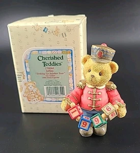 Cherished Teddies "Striking Up Another Year" Toy Soldier Figurine #176044 1996 - Picture 1 of 5