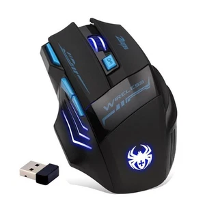 Kabellose Maus, 4 einstellbare DPI, 7 Tasten, ergonomisches Design, energiesparend, 2,4 G... - Bild 1 von 6