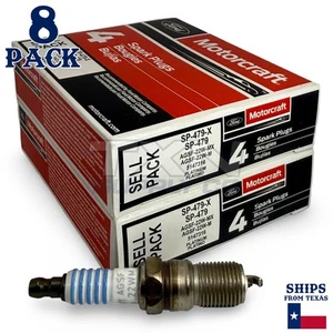 Motorcraft SP479 Platinum Spark Plugs SP-479-X - 8 Pack - Picture 1 of 3