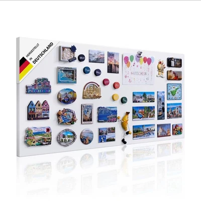 Metall Magnettafel weiß Memoboard Pinnwand magnetisch Magnetboard Magnetwand - Bild 1 von 4