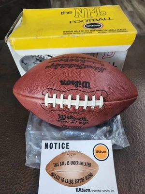 Vintage 1974 Pete Rozelle F1000 Wilson NFL Official Leather Football W/Box-NOS?  - Image 1 of 4