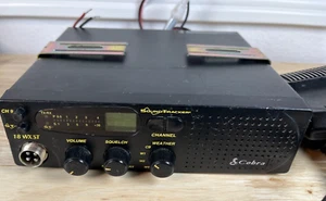 COBRA 18 WX ST 40 CHANNEL MOBILE BASE CB RADIO & MICROPHONE UNTESTED - Picture 1 of 4