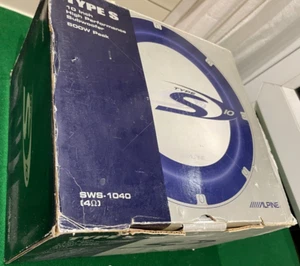 Alpine SWS-1040 - 10" Sub Type S 4 Ohm Car Subwoofer 600W - Picture 1 of 9