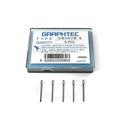 Authentic Graphtec CB09UB .9mm Supersteel 45 Degree Blade - 5 Pack - Image 1 of 4