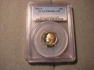 1982-S 10C Roosevelt Dime Clad Proof PCGS PR69DCAM - Picture 1 of 5