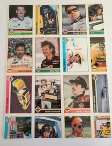 MINT 1992 Traks Uncut Folder Dale Earnhardt Alan Kulwicki Waltrip Petty Davey - Picture 1 of 4