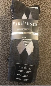 Men's Van Heusen Mens 4 Pack Premium Dress Socks Size 10-13 - Picture 1 of 11