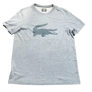 Lacoste Sport Shirt Mnes 2XL Grau Center Big Alligator Rundhals Tee XXL - Bild 1 von 10