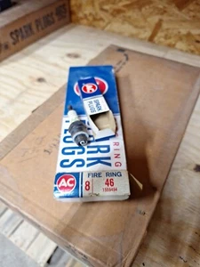 (8)....'NOS’ AC-type 46 Spark Plugs w/Green Rings.GM #1559494.Made in USA - Picture 1 of 6