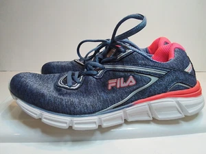 Fila Memory Vernato Heather 5RM00229-418 Womens Blue Athletic Running Shoes - Picture 1 of 11