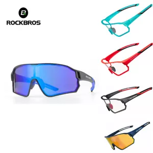 RockBros Photochromatic Polarised Lens Cycling Glasses Eyewear Sunglasses 1013 - Picture 1 of 14