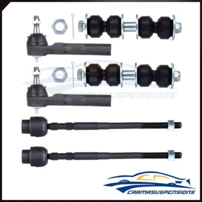 Fits 1995 95-05 Pontiac Sunfir 6 Pcs Sway Bar Link Tie Rod End Suspension Kit - Image 1 of 4
