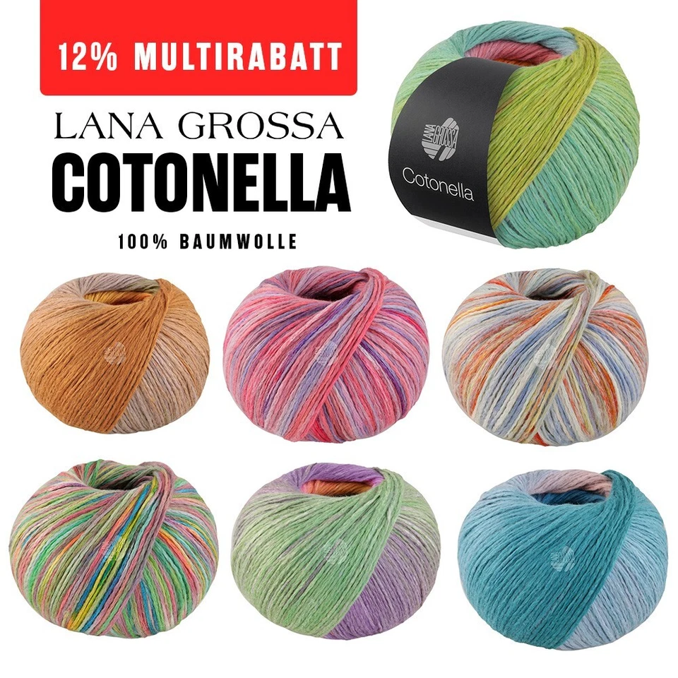 ABVERKAUF - Lana Grossa Cotonella Pima | Sommergarn | 100g, 280m | 100% Baumwoll