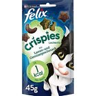 Felix Crispies Lot de 8 sachets de friandises pour Chat avec protéines vitami...
