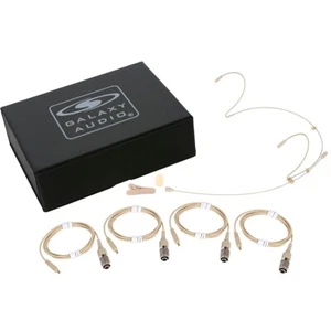 Galaxy Audio HSM4 Dual Ear Headset Mic w/4 Gen 2 cH AT Connector Cables LN - Picture 1 of 3