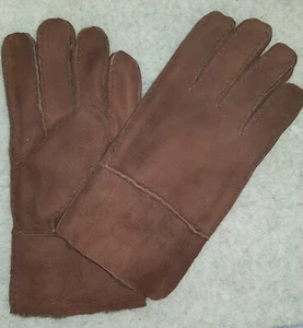 Guantes forrados de piel de oveja 100 % cuero auténtico para hombre - Imagen 1 de 5