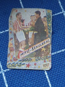Football card DRAGOSLAV SEKULARAC Rajko Mitic FC Red Star Belgrade soccer