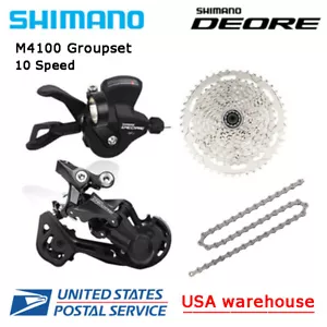 New Shimano Deore M4100 10 Speed Drivetrain Groupset 42T 46T MTB (OE) - Picture 1 of 1