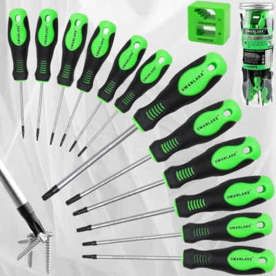 13 Pieces Magnetic Torx Screwdriver Set, T5 to T40 Star Screwdrivers - Image 1 of 4