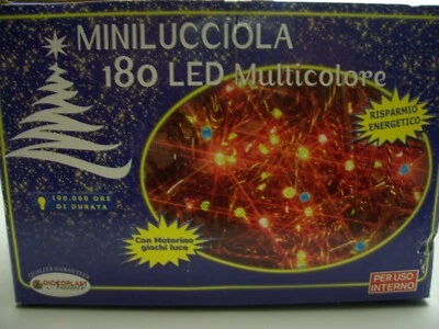 luci natale 180 luci LED multicolor mot. 8 giochi luminosi mt. 6+2 GIOCOPLAST - Immagine 1 di 4