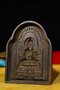 9 cm Budismo Tíbet Molde Buda Sello Escultura - Imagen 1 de 6