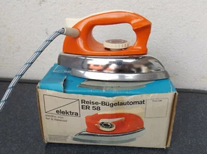 Elektra Plancha De Viaje Automática ER 58 En OVP - Años 80 - Imagen 1 de 7