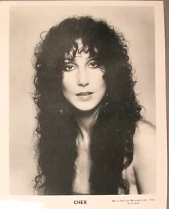 CHER black & white 8X10 glossy promo photo Long Hair - Kutz-Gullia Enterprises - Picture 1 of 1