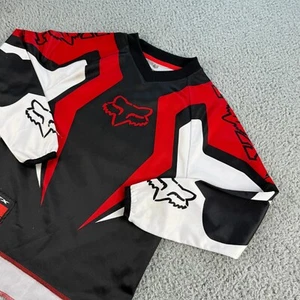 Camicia Fox SFX Motocross Technology bambino taglia KS nera rossa bianca manica lunga - Foto 1 di 14