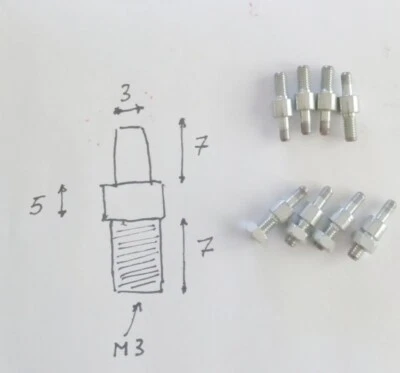 PERNO cromato filettato con dado set 10pz - Immagine 1 di 2