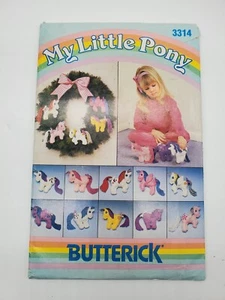 Butterick My Little Pony Stuffed Ornaments Sewing Pattern 3314 Uncut Vintage - Picture 1 of 3
