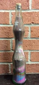 Vintage Stretched Glass Coke Coca Cola 16 oz Bottle 14” Tall Carnival Sand Art - Picture 1 of 3