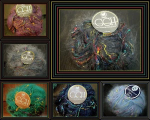 Pimples, Mohair, Effect Yarn, Lurex, Multicolour,Knit,Crochet,Vintage-Retro - Picture 1 of 26