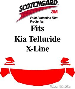 3M Scothgard Paint Protection Film Pro Series 2023 2024 Kia Telluride X-Line