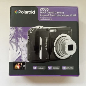 Polaroid iS536 16MP Digital Camera Black 5x Zoom 3" LCD Screen New - Picture 1 of 6
