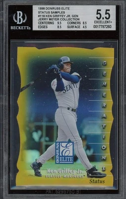 Único en su clase Jerry Meyer Coll! Donruss Elite #118 1998 Ken Griffey Jr. Estado Foto 1 de 2