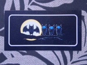 FLEDERMAUS TANZ Kühlschrankmagnet Halloween Mondlicht Flexibler Magnet  - Bild 1 von 2